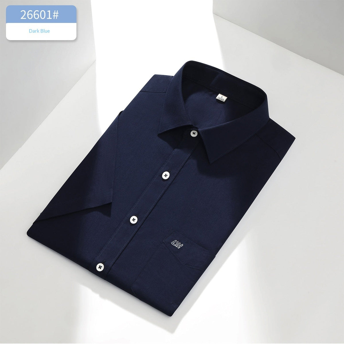 Mens Short-Sleeve Cotton Business-Casual Shirt - RALO COLLECTION STUDIO