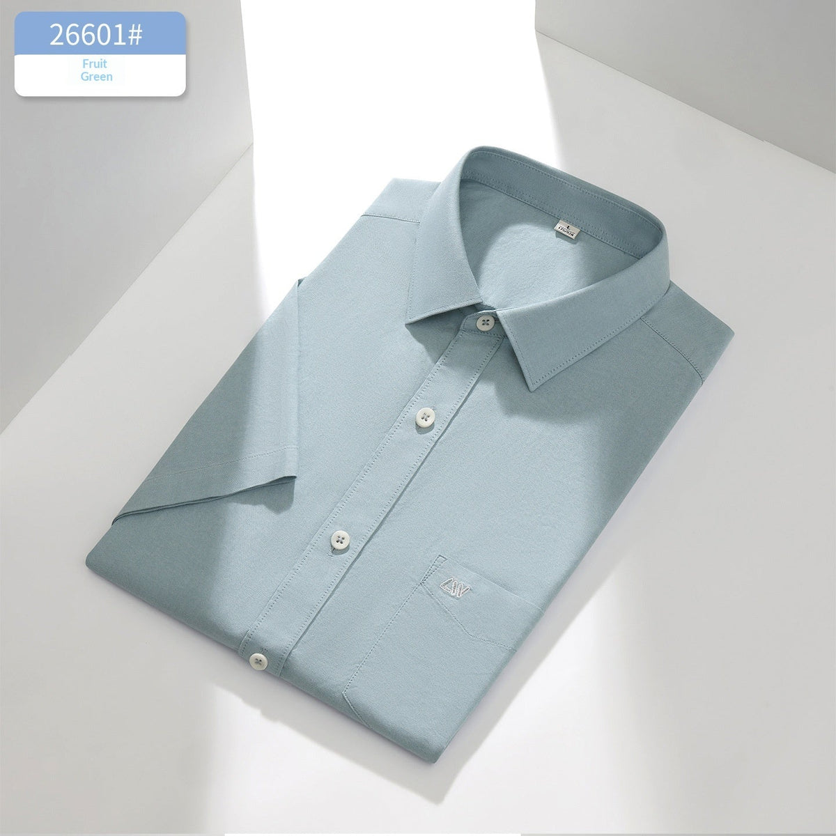 Mens Short-Sleeve Cotton Business-Casual Shirt - RALO COLLECTION STUDIO