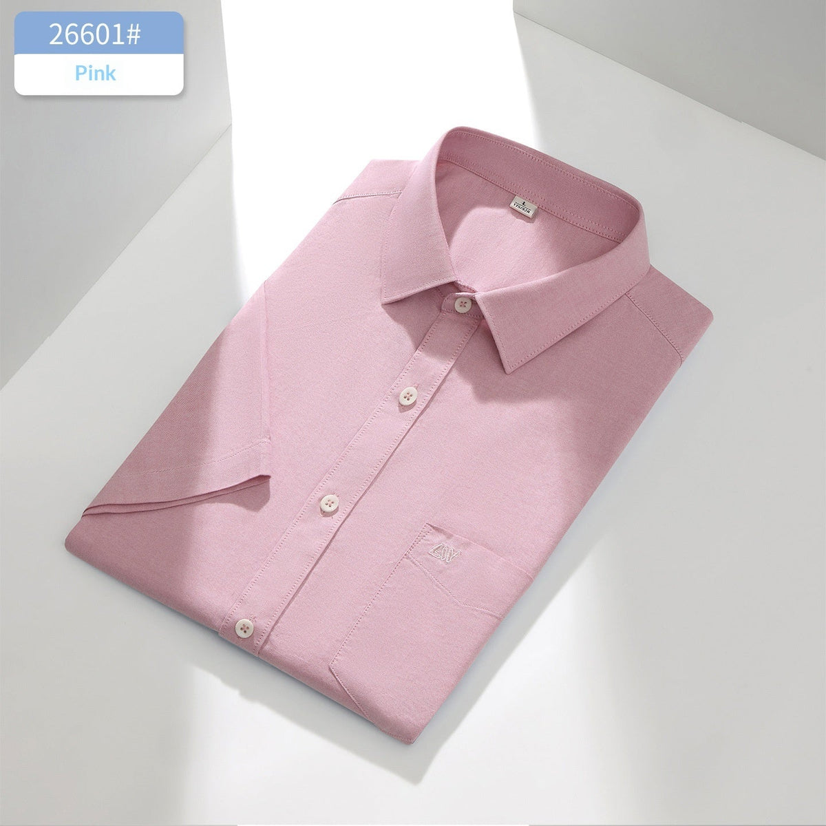 Mens Short-Sleeve Cotton Business-Casual Shirt - RALO COLLECTION STUDIO
