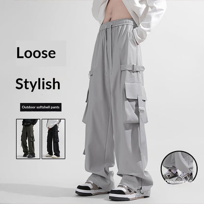 Mens Straight Leg Wide-leg Pants - RALO COLLECTION STUDIO