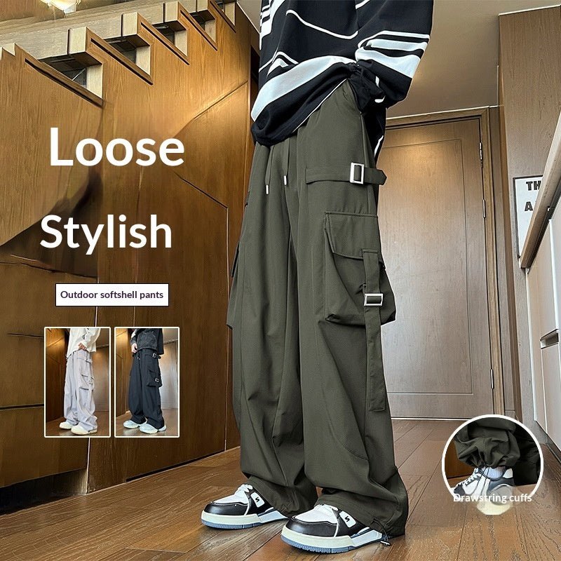 Mens Straight Leg Wide-leg Pants - RALO COLLECTION STUDIO