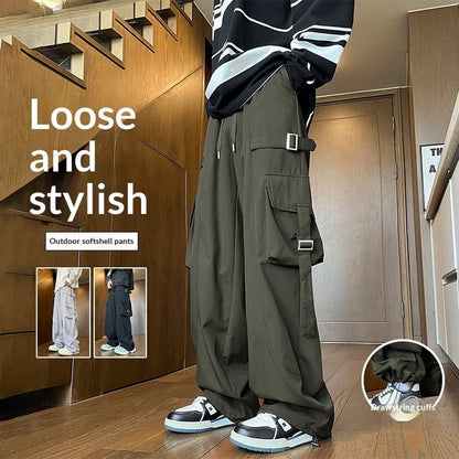 Mens Straight Leg Wide-leg Pants - RALO COLLECTION STUDIO