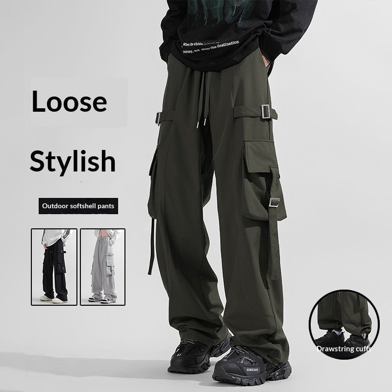 Mens Straight Leg Wide-leg Pants - RALO COLLECTION STUDIO