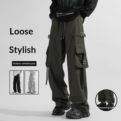 Mens Straight Leg Wide-leg Pants - RALO COLLECTION STUDIO