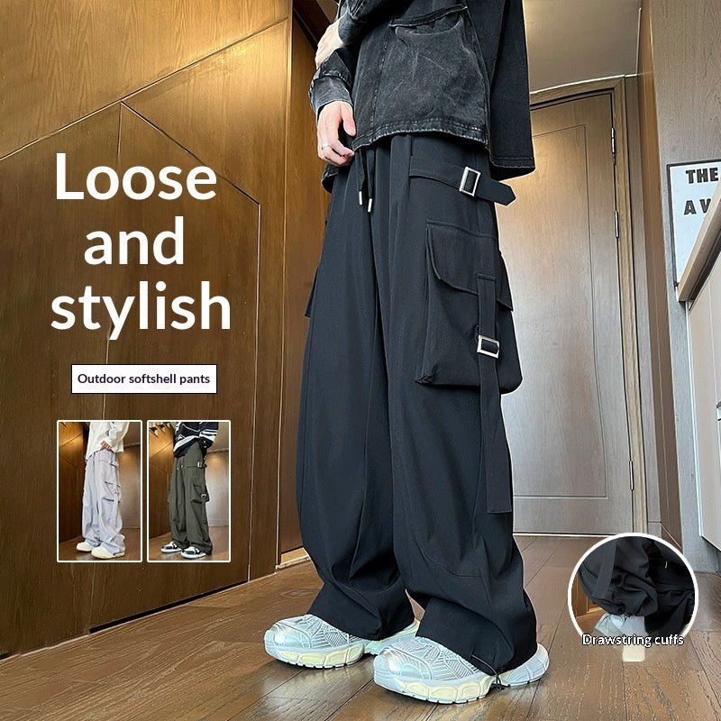 Mens Straight Leg Wide-leg Pants - RALO COLLECTION STUDIO