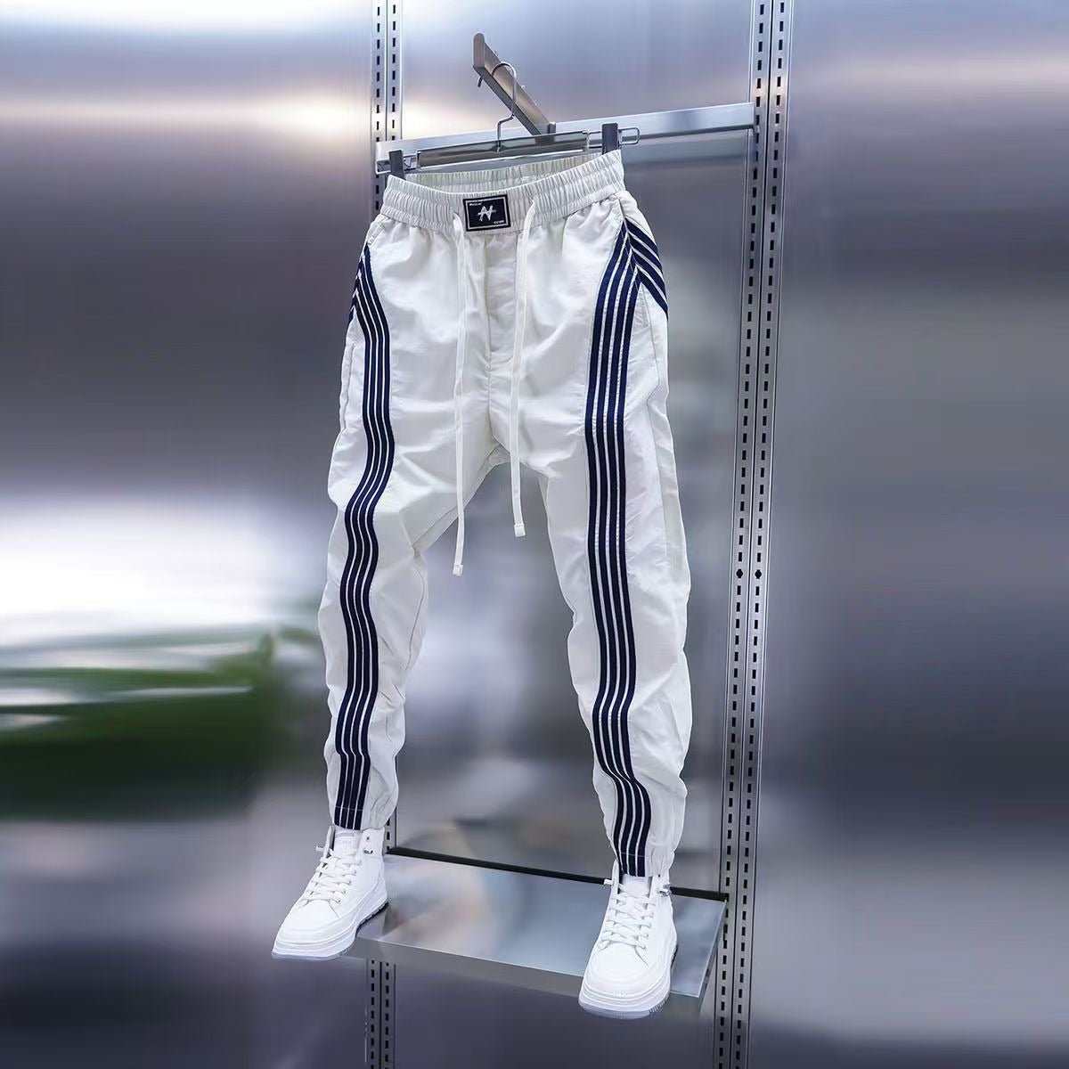 Mens Striped Jogger Casual Pants - RALO COLLECTION STUDIO