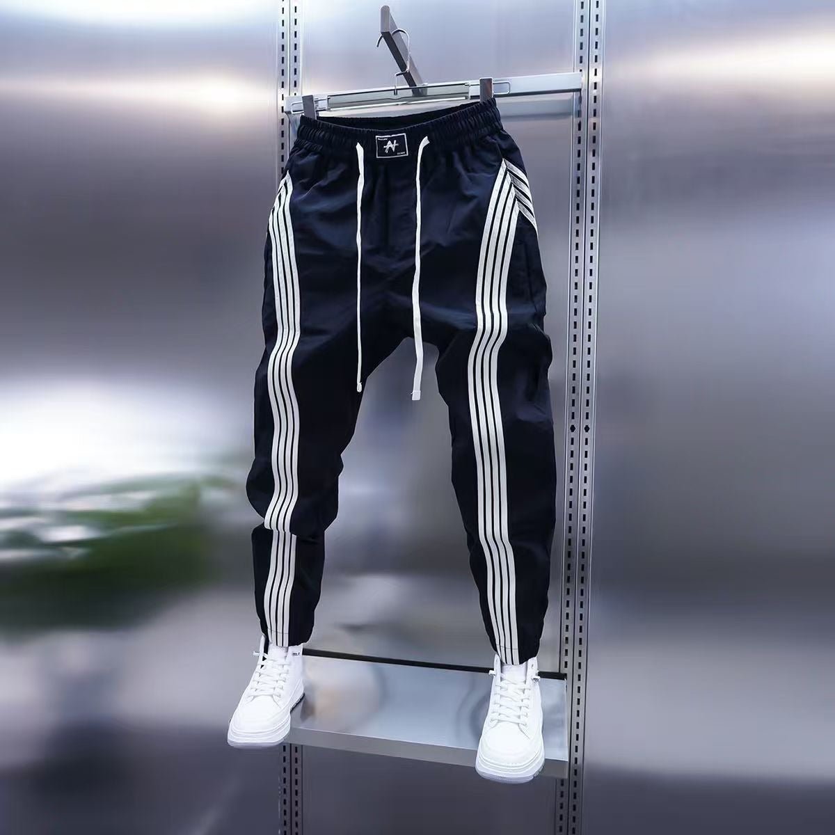 Mens Striped Jogger Casual Pants - RALO COLLECTION STUDIO