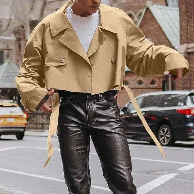 Mens Stylish Loose-fit Jacket Trench Coat - RALO COLLECTION STUDIO