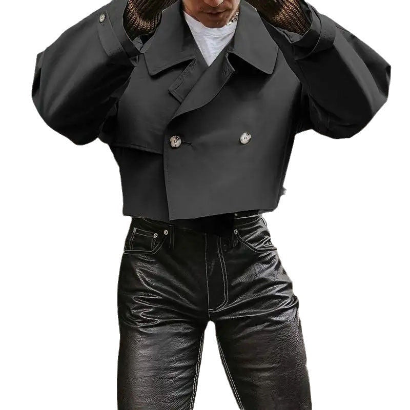Mens Stylish Loose-fit Jacket Trench Coat - RALO COLLECTION STUDIO