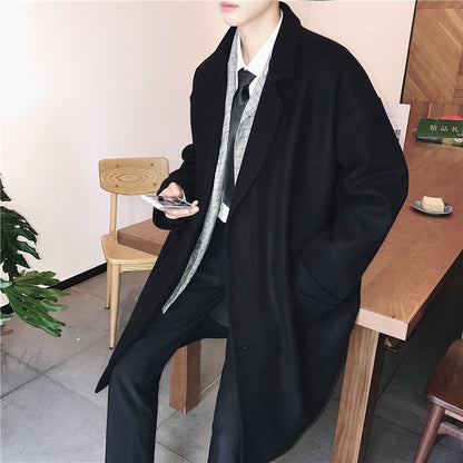 Mens Stylish Warm Casual Mid-length Wool Coat - RALO COLLECTION STUDIO