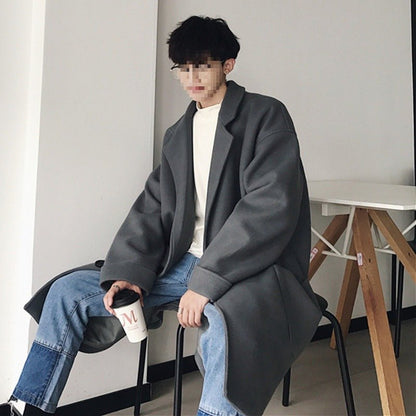 Mens Stylish Warm Casual Mid-length Wool Coat - RALO COLLECTION STUDIO