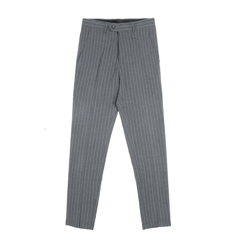 Men's Thickened AutumnWinter Striped Textured Casual Trousers - RALO COLLECTION STUDIO