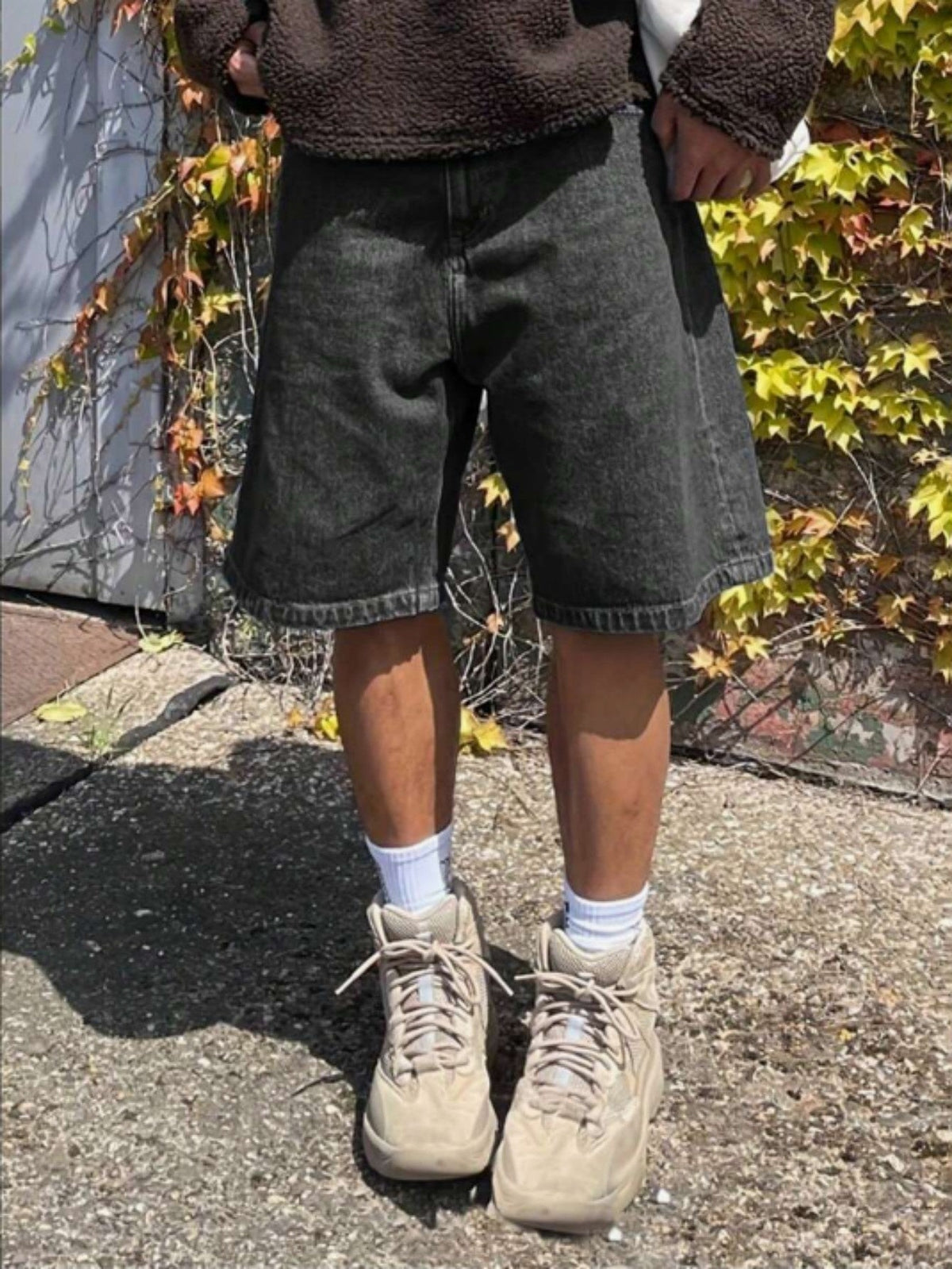 Mens Traceable Denim Cropped Pants From TEMUSHEIN - RALO COLLECTION STUDIO