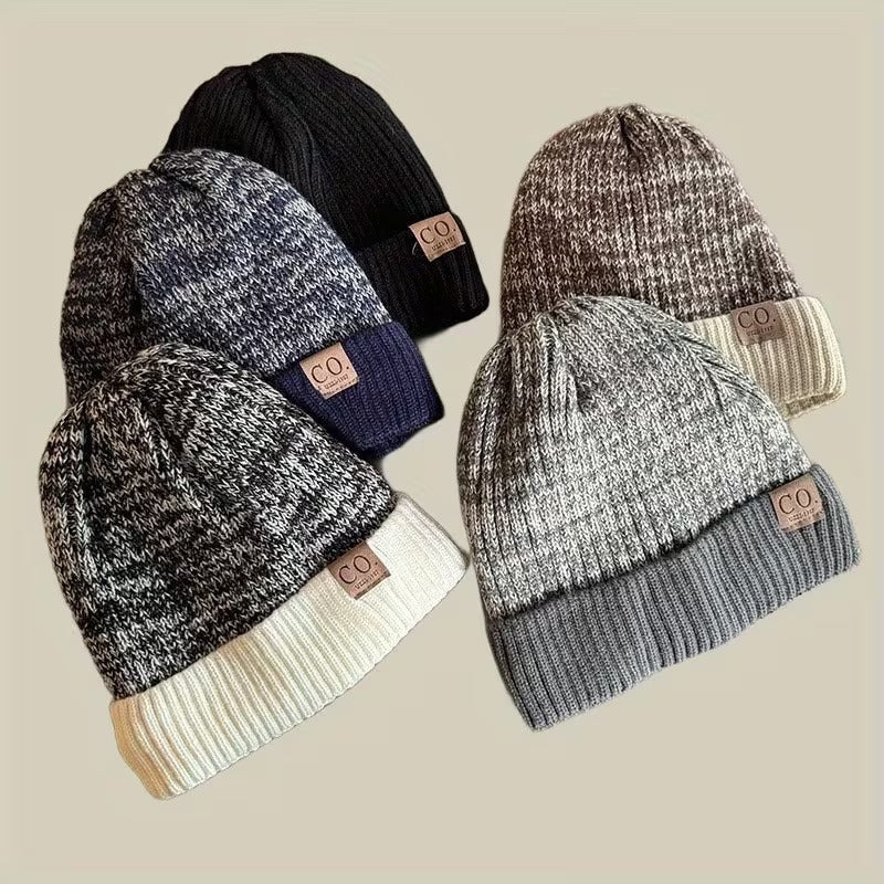 Men's Winter Warm Beanie Hat Lined With Windproof Thick Headgear, Cold Weather Equipment, Outdoor Sports Headwear, Simple Design, Windproof Fabric, Durable Material, Neutral Style, Velvet Hat, Suitabl - RALO COLLECTION STUDIO