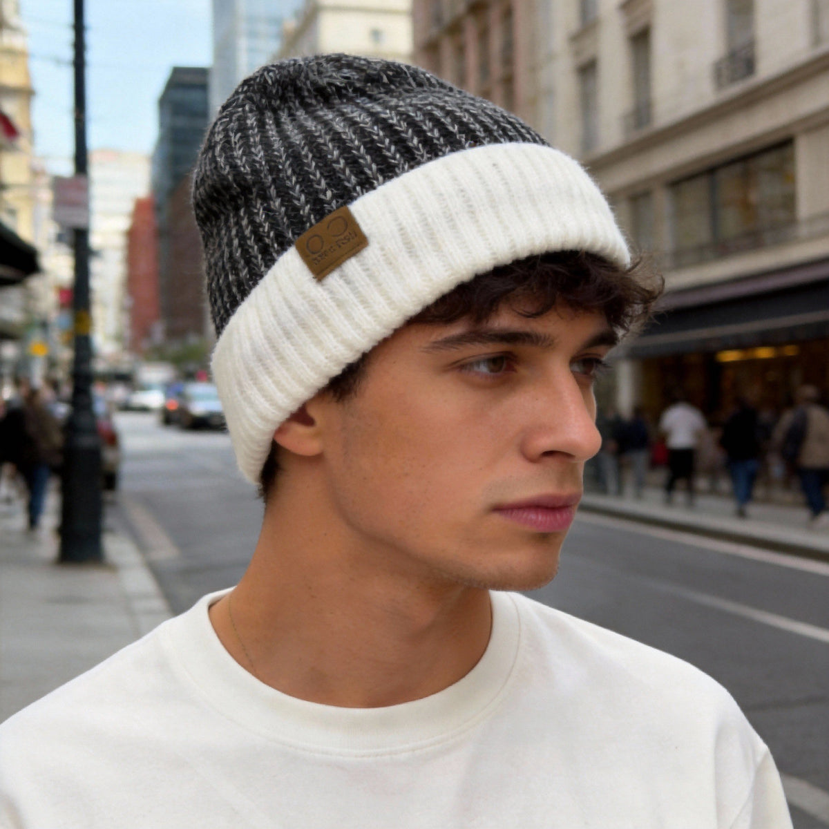Men's Winter Warm Beanie Hat Lined With Windproof Thick Headgear, Cold Weather Equipment, Outdoor Sports Headwear, Simple Design, Windproof Fabric, Durable Material, Neutral Style, Velvet Hat, Suitabl - RALO COLLECTION STUDIO