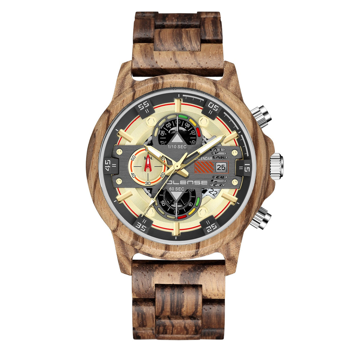 Men's Wood Watch Quartz Multifunctional Luminous - RALO COLLECTION STUDIO