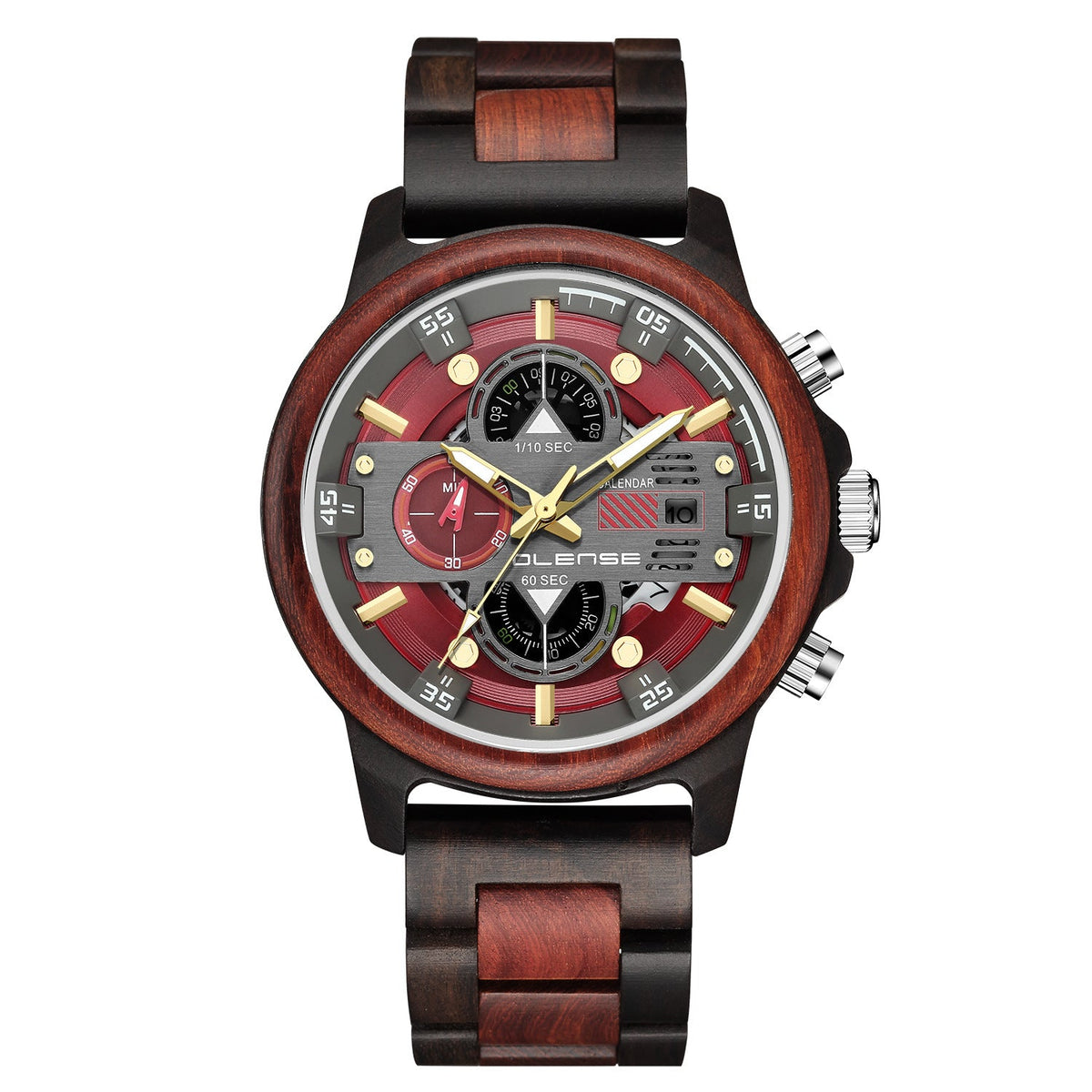 Men's Wood Watch Quartz Multifunctional Luminous - RALO COLLECTION STUDIO