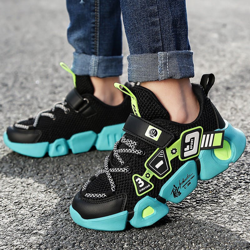 Mesh Fly Woven Velcro Breathable Sneakers - RALO COLLECTION STUDIO
