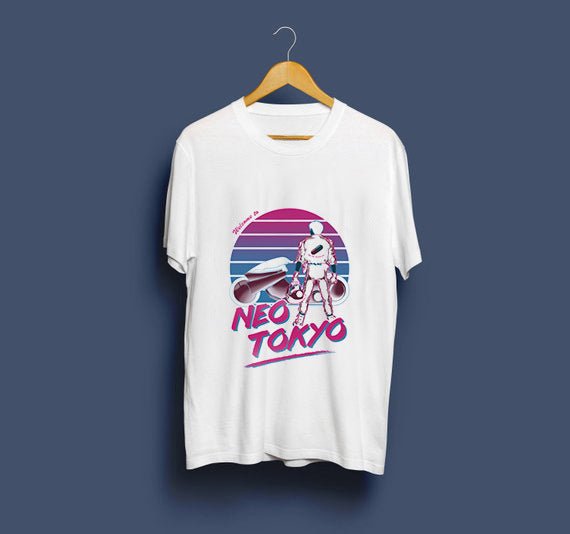Neo Tokyo Awesome Guys T Shirt Man New Akira The Capsule T-Shirt Japan Anime Custom Tee Company T-shirts For Men - RALO COLLECTION STUDIO