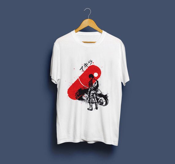 Neo Tokyo Awesome Guys T Shirt Man New Akira The Capsule T-Shirt Japan Anime Custom Tee Company T-shirts For Men - RALO COLLECTION STUDIO