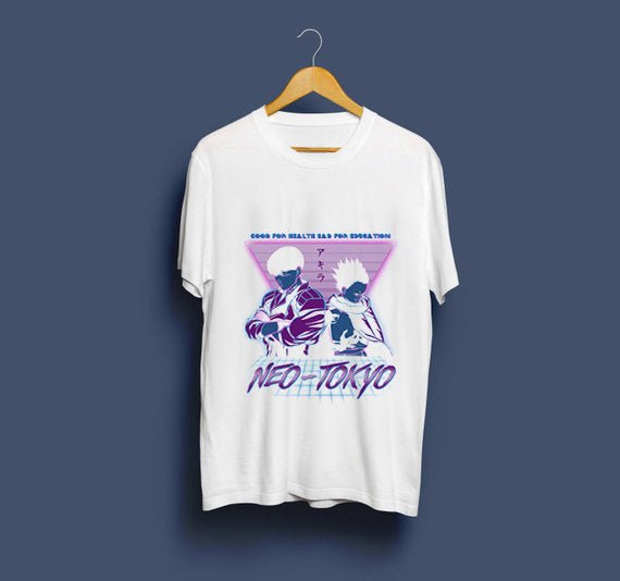 Neo Tokyo Awesome Guys T Shirt Man New Akira The Capsule T-Shirt Japan Anime Custom Tee Company T-shirts For Men - RALO COLLECTION STUDIO