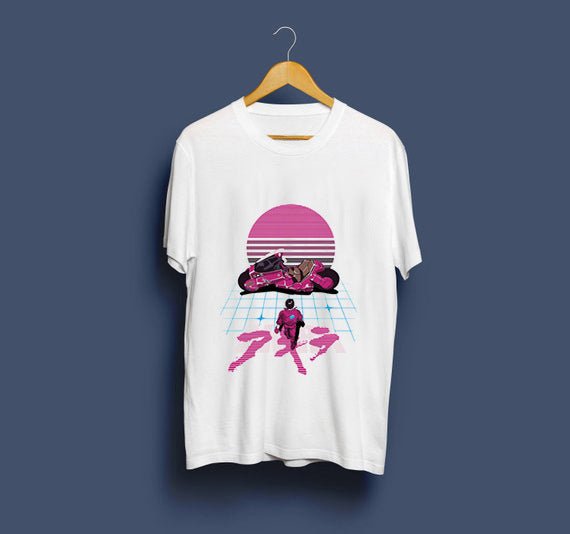 Neo Tokyo Awesome Guys T Shirt Man New Akira The Capsule T-Shirt Japan Anime Custom Tee Company T-shirts For Men - RALO COLLECTION STUDIO