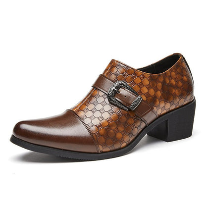 New Casual Shoes Fashionable Snakeskin Cuban Leather Shoes For Men - RALO COLLECTION STUDIO