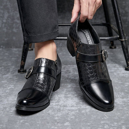 New Casual Shoes Fashionable Snakeskin Cuban Leather Shoes For Men - RALO COLLECTION STUDIO