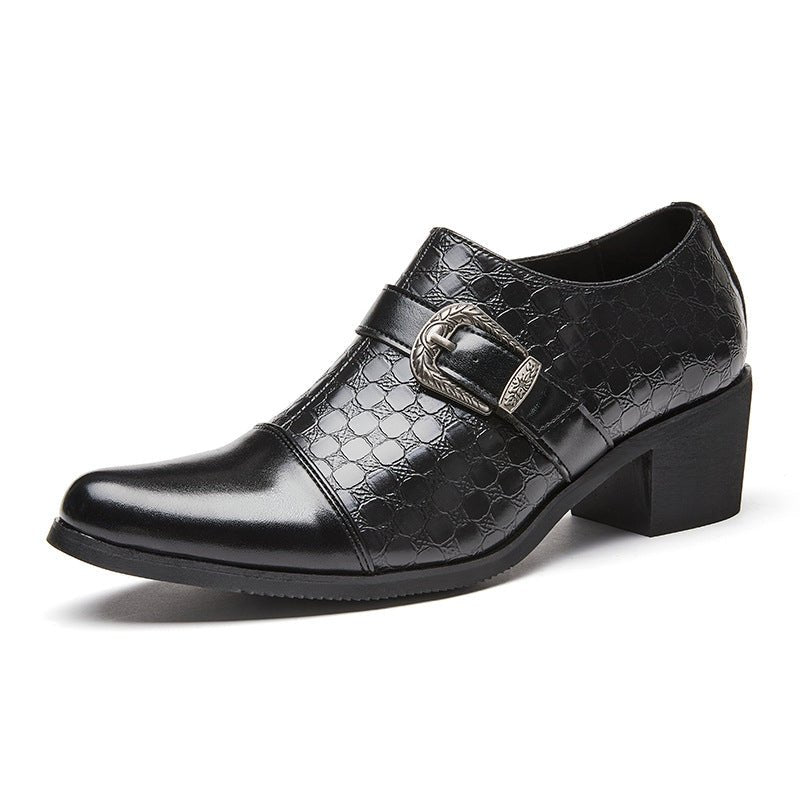 New Casual Shoes Fashionable Snakeskin Cuban Leather Shoes For Men - RALO COLLECTION STUDIO