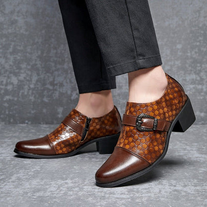 New Casual Shoes Fashionable Snakeskin Cuban Leather Shoes For Men - RALO COLLECTION STUDIO