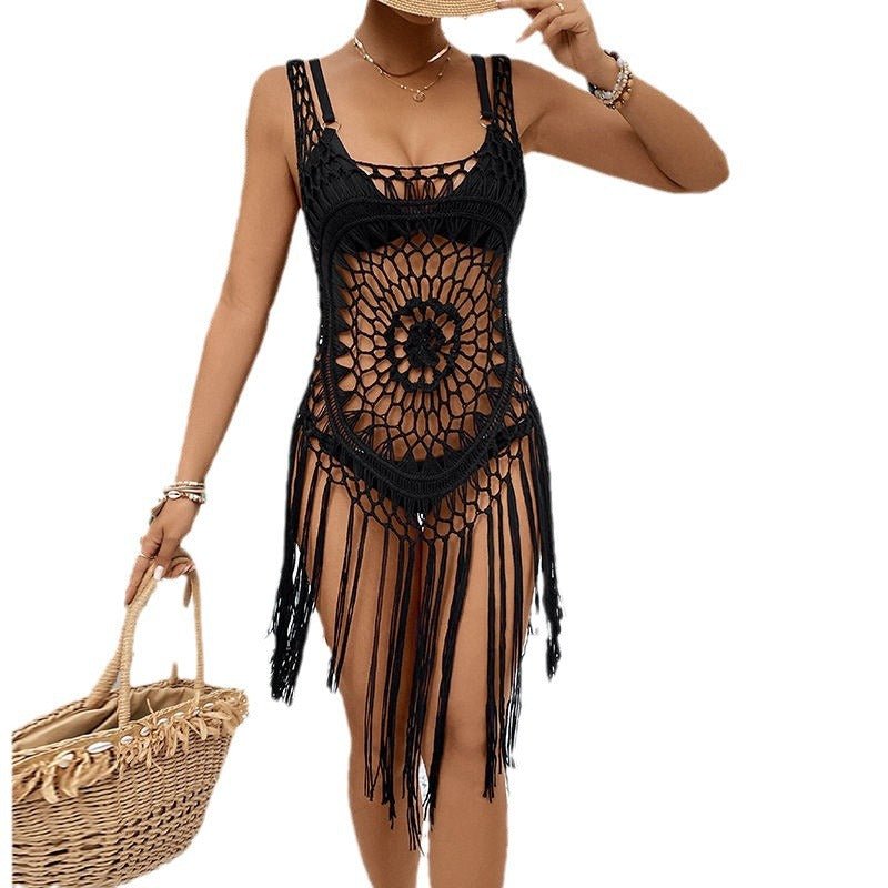 New Crocheted Women's Hollow Beach Dress - RALO COLLECTION STUDIO