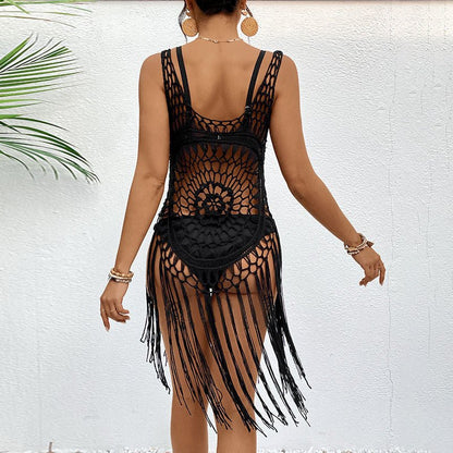 New Crocheted Women's Hollow Beach Dress - RALO COLLECTION STUDIO
