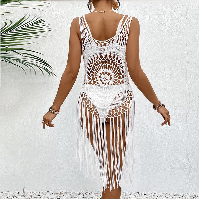 New Crocheted Women's Hollow Beach Dress - RALO COLLECTION STUDIO