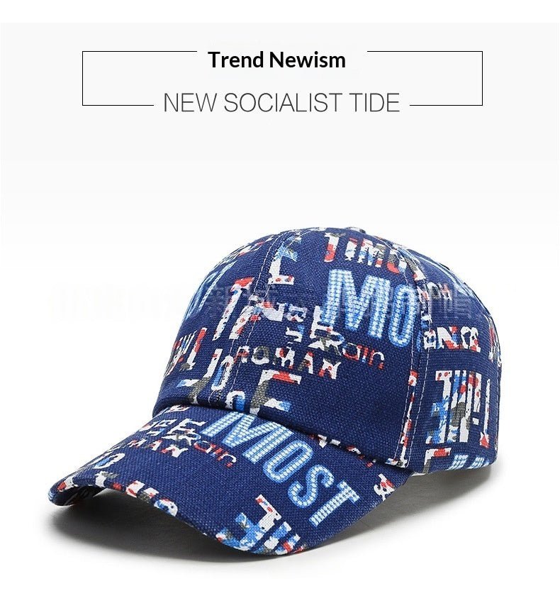New Korean-style Letter-print Baseball Cap For Men And Women - RALO COLLECTION STUDIO
