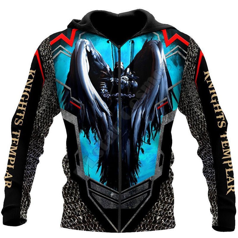 New Men's 3D Digital Jesus Print Long Sleeve Sweatshirt - RALO COLLECTION STUDIO