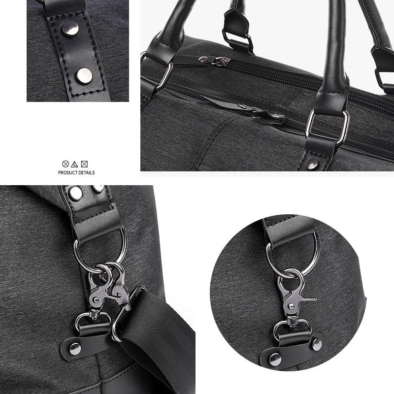 New Travel Luggage Bags High Capacity Bag Water Resistant Oxford Men Bag for Trip Black Casual Available Big Space Bag Travel - RALO COLLECTION STUDIO