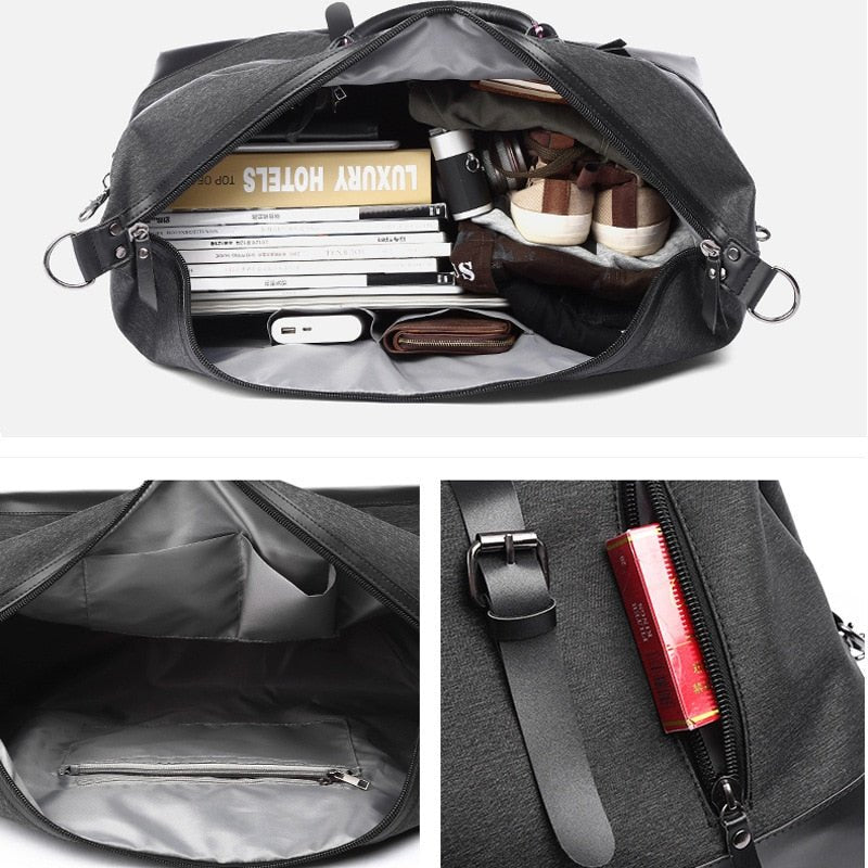 New Travel Luggage Bags High Capacity Bag Water Resistant Oxford Men Bag for Trip Black Casual Available Big Space Bag Travel - RALO COLLECTION STUDIO