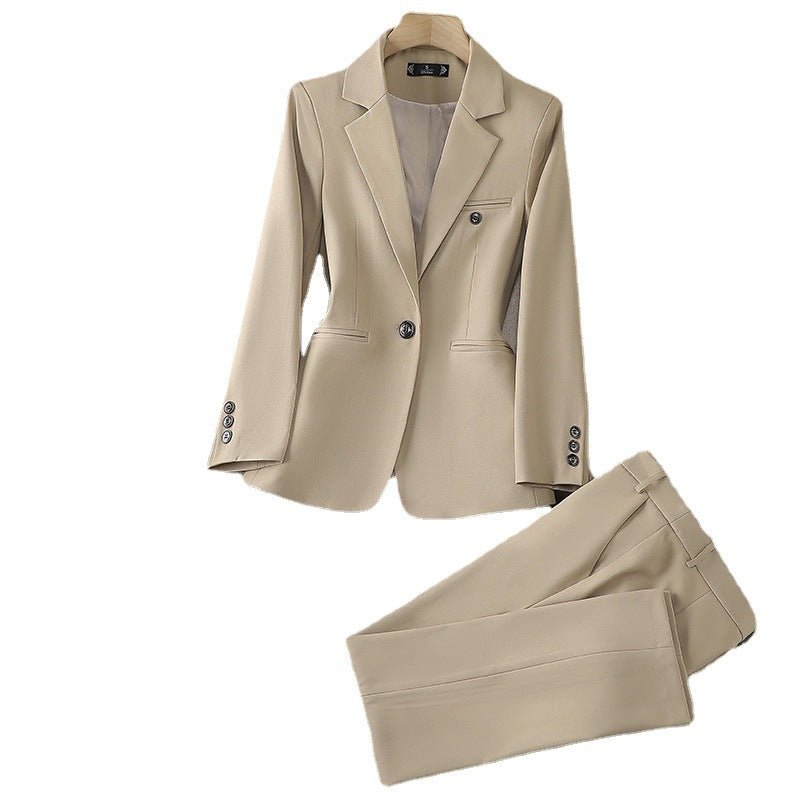 New Womens Long-sleeve Professional Suit With Trousers Formal Ensemble - RALO COLLECTION STUDIO