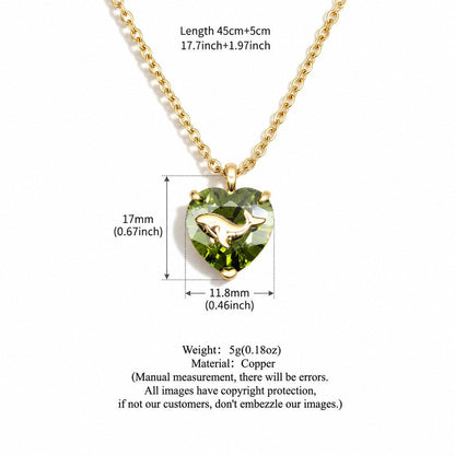 Ocean-style 12-zodiac Birthstone Necklace Light Luxury And Versatile - RALO COLLECTION STUDIO