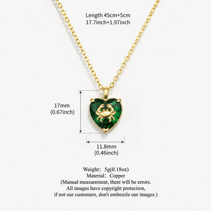 Ocean-style 12-zodiac Birthstone Necklace Light Luxury And Versatile - RALO COLLECTION STUDIO