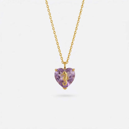 Ocean-style 12-zodiac Birthstone Necklace Light Luxury And Versatile - RALO COLLECTION STUDIO