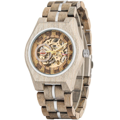 Openwork Roman Dial Automatic Mechanical Mens Watch - RALO COLLECTION STUDIO