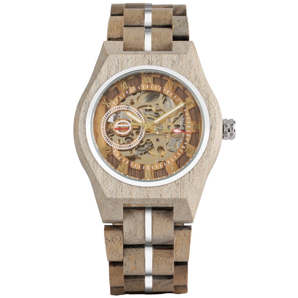 Openwork Roman Dial Automatic Mechanical Mens Watch - RALO COLLECTION STUDIO