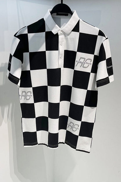Original Men's Summer Plaid Short Sleeve Polo Shirt For Men - RALO COLLECTION STUDIO