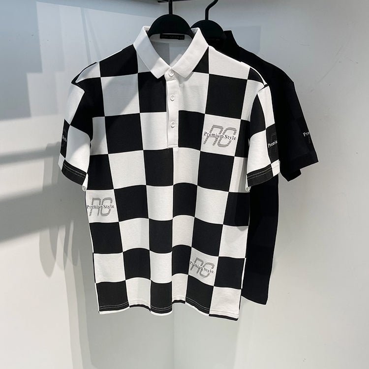 Original Men's Summer Plaid Short Sleeve Polo Shirt For Men - RALO COLLECTION STUDIO
