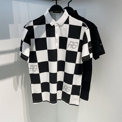 Original Men's Summer Plaid Short Sleeve Polo Shirt For Men - RALO COLLECTION STUDIO