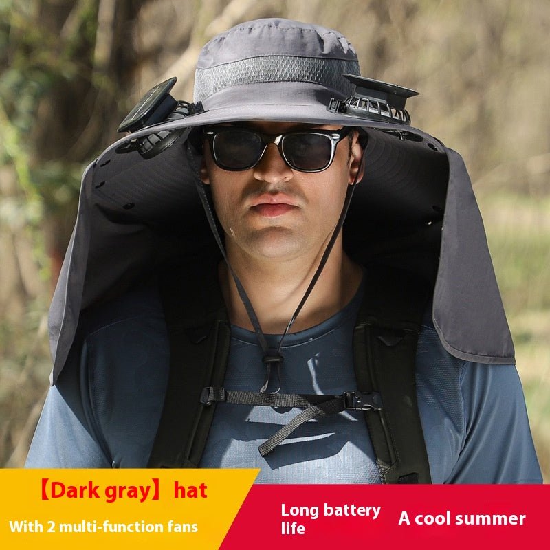 Outdoor Fan Hat Multi-purpose Rechargeable Wind - RALO COLLECTION STUDIO