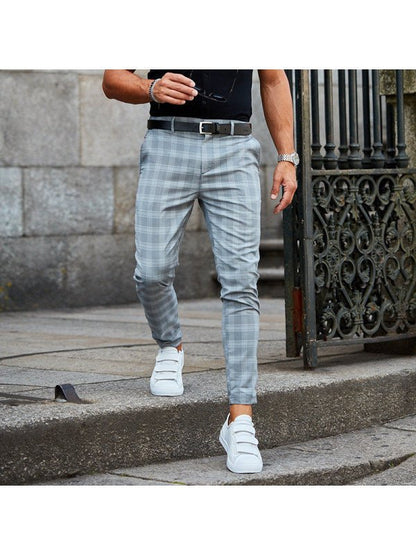 Plaid Print Pants Men's Casual Trousers Loose And Thin - RALO COLLECTION STUDIO