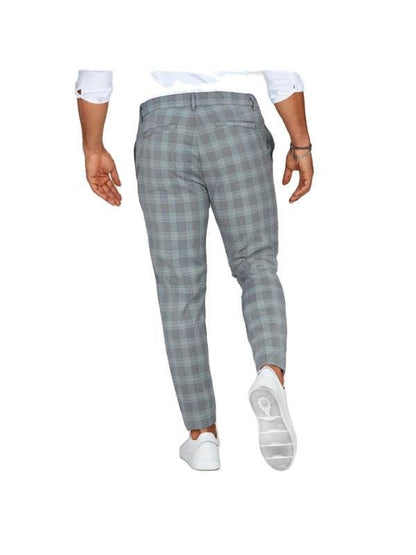 Plaid Print Pants Men's Casual Trousers Loose And Thin - RALO COLLECTION STUDIO