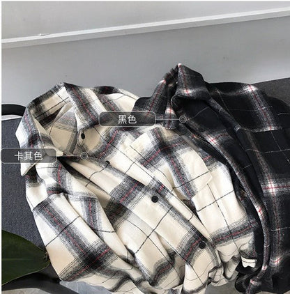 Plaid shirt female casual shirt coat - RALO COLLECTION STUDIO